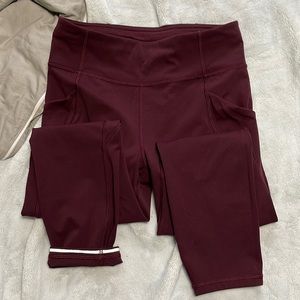 LULULEMON leggings 7/8 length with pockets